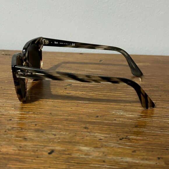 Ray-Ban Black and Brown Clubmaster Sunglasses - Picture 3 of 7